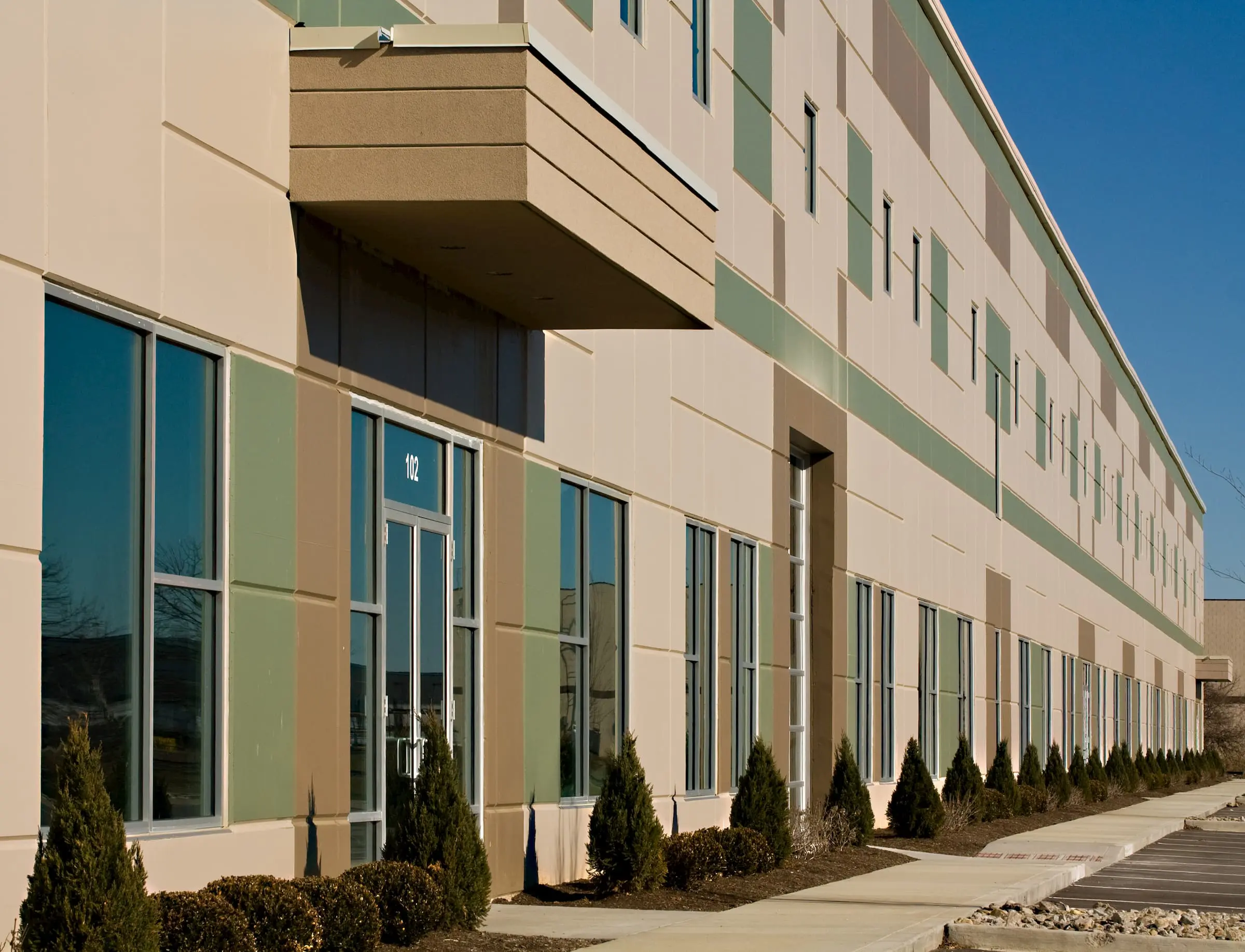 Glass Windows and Glass Doors on an office building