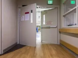 automatic door operator in hospital