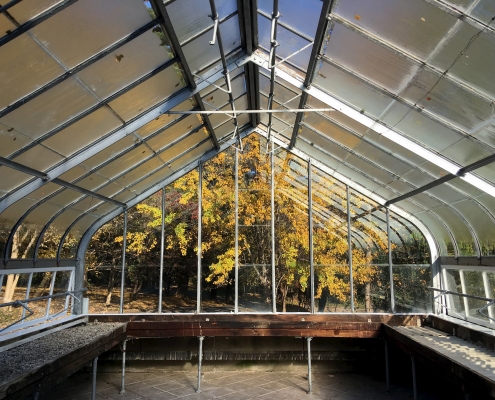 A Glass greenhouse in Louisville Kentucky