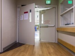 automatic door operator in hospital