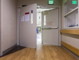 automatic door operator in hospital